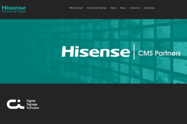 Castit digital signage software partner with Hisense