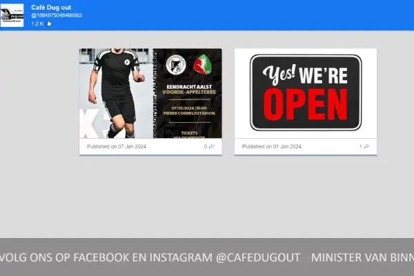 Digital signage for sports bar Dug Out